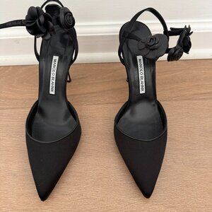 Manolo Blahnik Black Evening Shoes